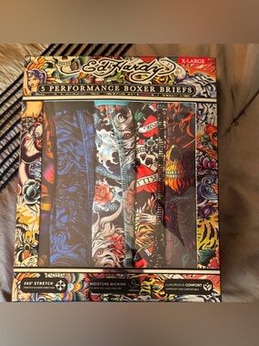 Ed Hardy Vibrant Boxer Briefs Collection, 5 Briefs, NEW, $68 Retail